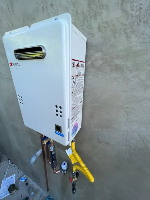 Tankless water heater installation for Sand Ridge homes