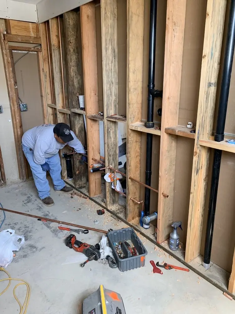 Commercial rough-in plumbing for Gas Line Repair in Sand Ridge
